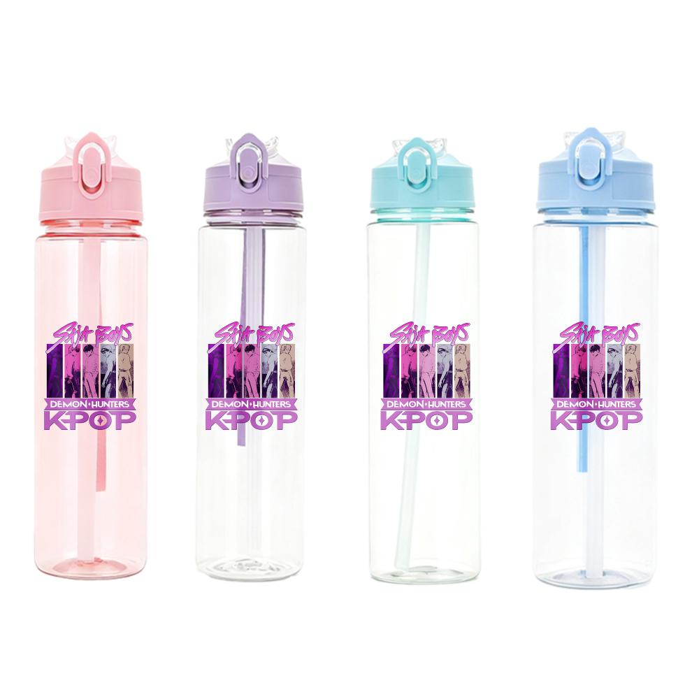 Anime Kpop Demon Hunters Character Water Cup Big Capacity Outdoor Portable Drinking Bottle Present designed for Boys plus Girls