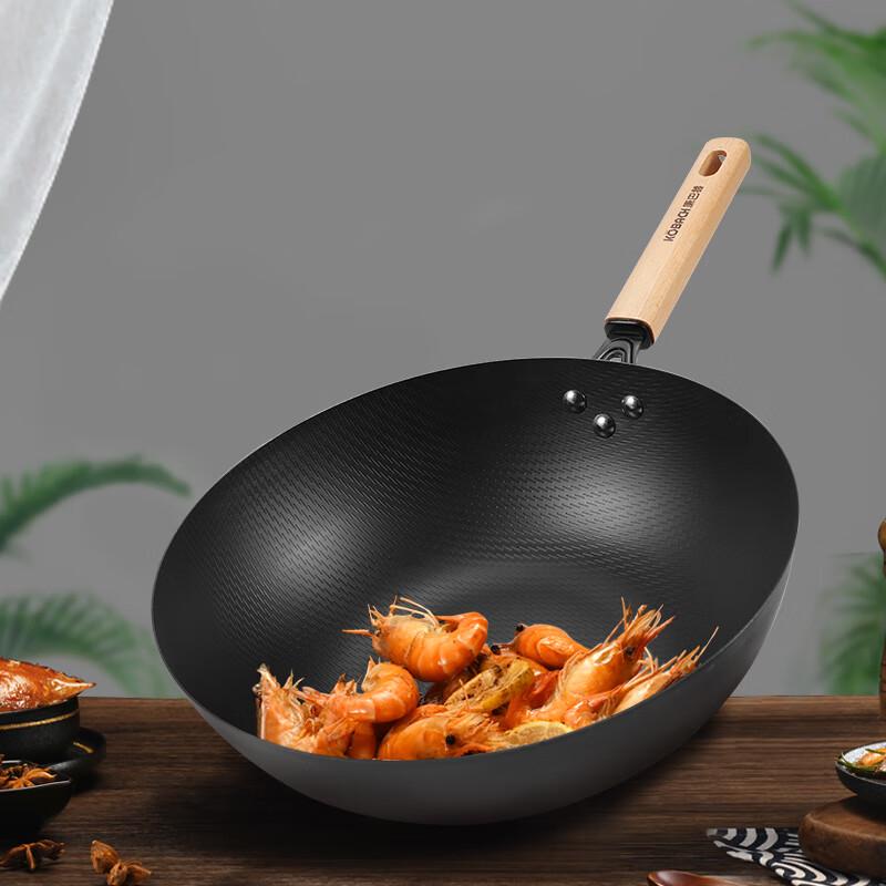 Kangbahe 32cm Fine Iron Non-stick Wok
