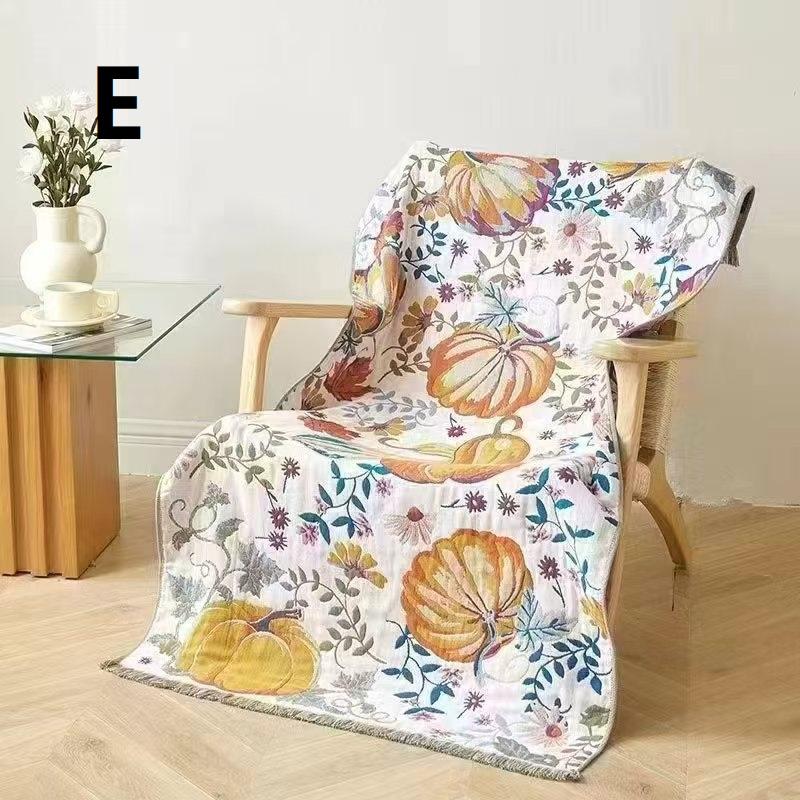 Large Gauze Towel, Thick And High-Quality Fabric (80*160Cm), 4-Layer Woven Towel, Good Water Absorption Excellent Breathability