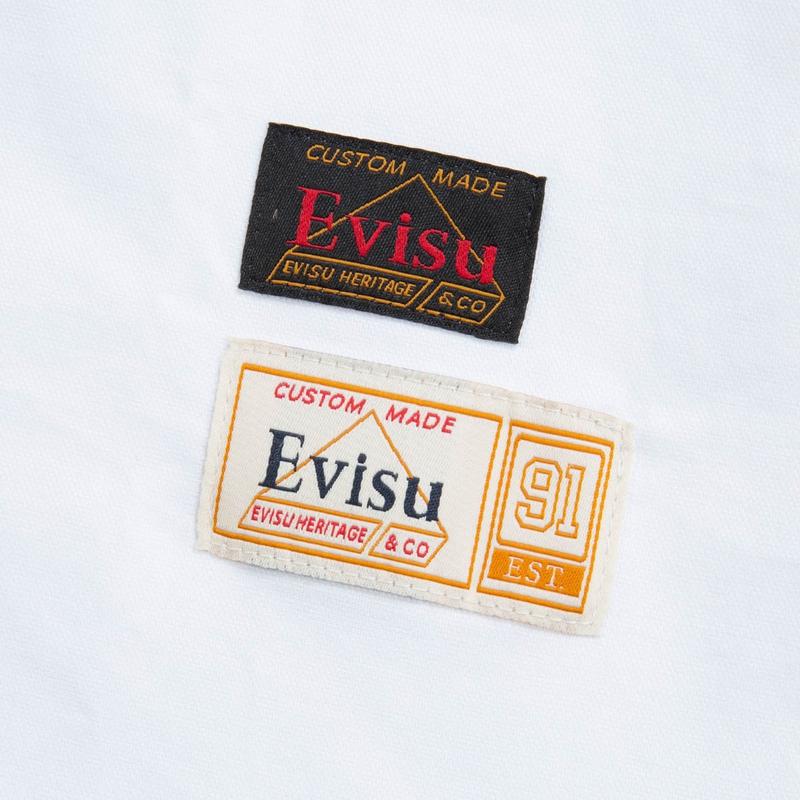 Evisu Solid Color Long Sleeve Shirt Men Shirts 2ESHTM3SL249XXCT