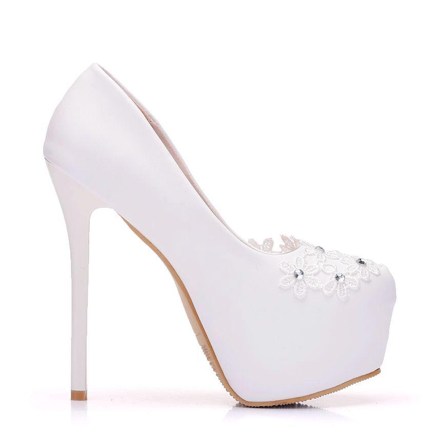 white closed toe heels cheap