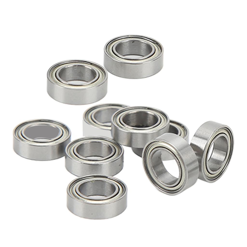 10PCS RC Ball Bearings Set Steel Silver RC Ball Bearing Corrosion Resistant RC Accessories For 110