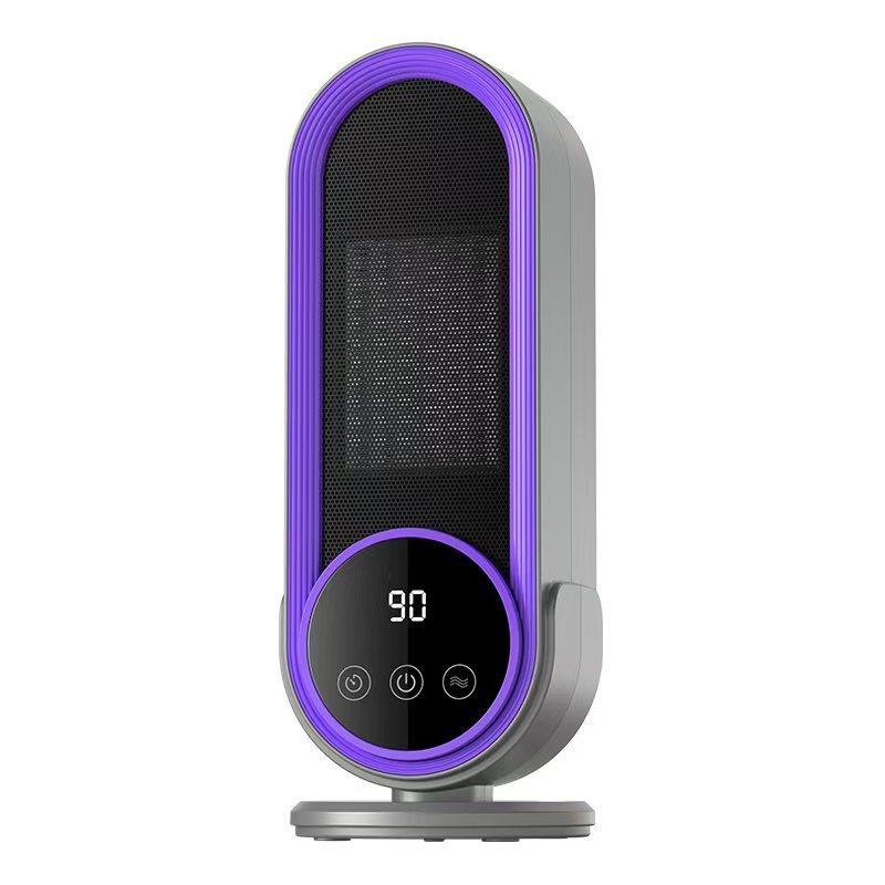 1200W High Power Desktop Electric Heater Touch Screen Timing Electric Warmer Home Office Winter Portable Space Heater