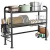 Kitchen Storage Shelf Over The Sink Dish Drying Rack Counter Dish Drying Rack Utensil Chopsticks Storage Cutting Board Organizer
