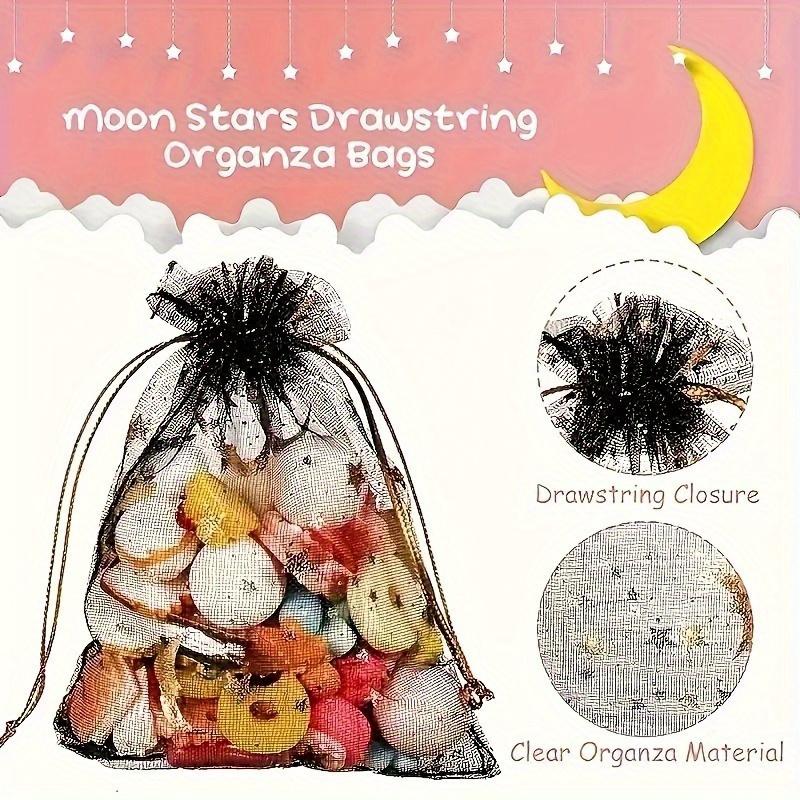 Jewelry Bagyarn Bagdrawstring Storage Drawstringstar And Moon Yarn Bagsuitable For Wedding And Valentine'S Day Decoration