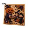 3d Faux Pearl Mosaic Art for Adults Halloween Kit, Cute Ghost Skeleton Painting Room Decor DIY 3D Craft Kit Adults, Fall Home Handmade Gift Lovers