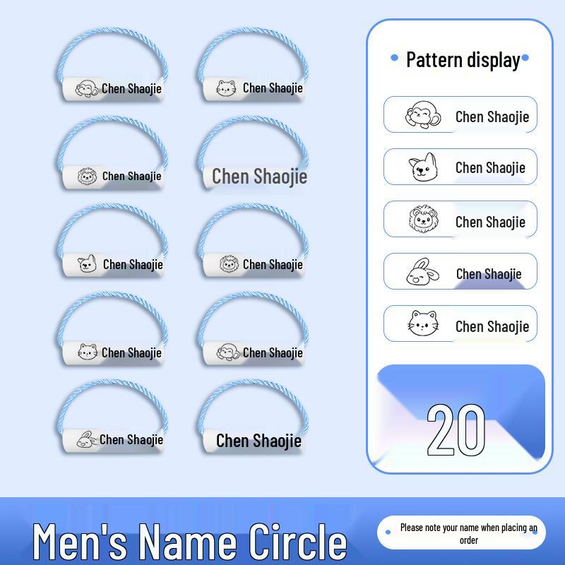 Waterproof Cartoon Name Stickers for Kids - Cute Designs for School and Kindergarten Cups.