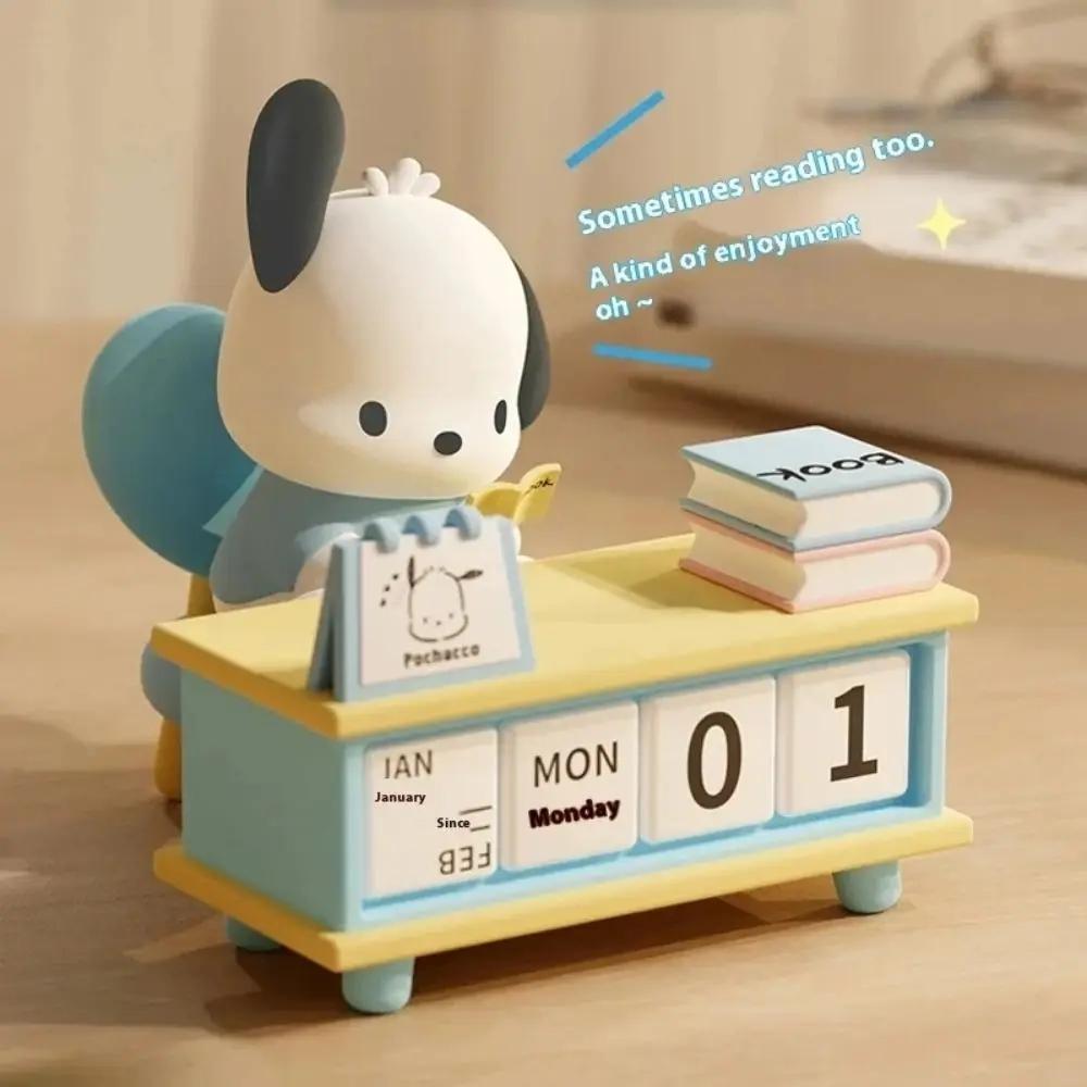 

Настольный календарь Sanrio Серия Аниме Периферийная фигурка Модель Изысканная Куроми Почакко Статическая настольная декоративная игрушка Украшение Подарок