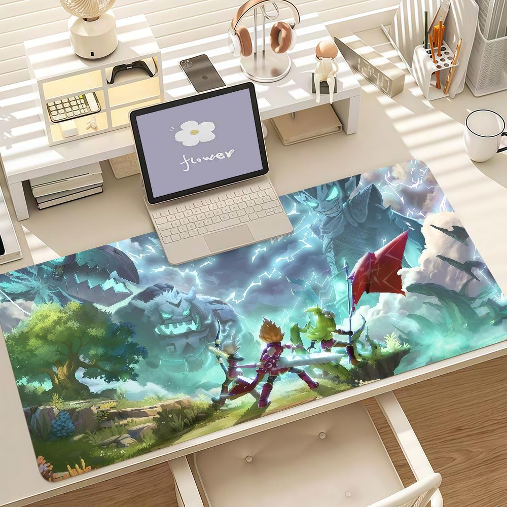 Video Game Wwakfu Mouse Pad Anti Slip Rubber Edge Locked Thickened Laptop Gaming Desk Mat