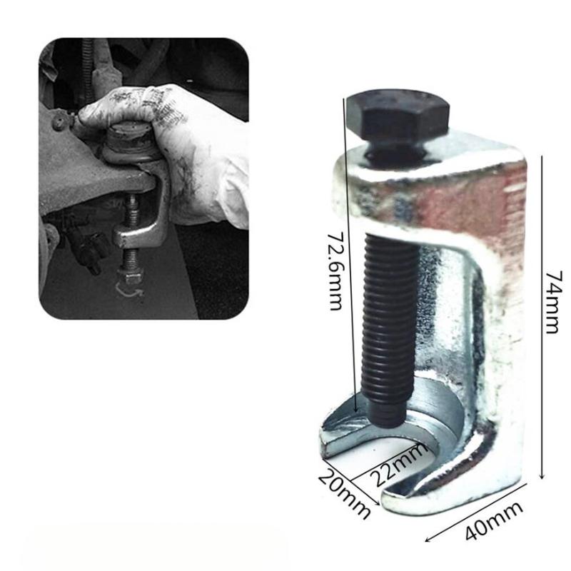 

Универсальный сепаратор шаровых опор 20 мм Съемник наконечников рулевых тяг Съемник маятникового рычага Стальной разделитель Инструмент для снятия Авторемонтный инструмент Ручной инструмент 1pc