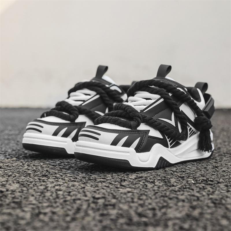 Fashion Fashion Designer Men's Shoes Breathable Sneakers Orange Platform Running Shoes Non Slip Tennis Shoe Outdoor Lace-up Casual Shoes