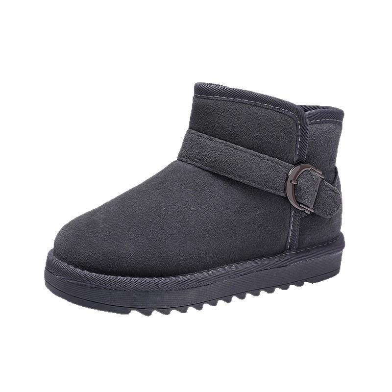 2025 Winter Children's Slip-On Snow Boots, Plus Velvet, Thickened, Soft Sole - Boys & Girls