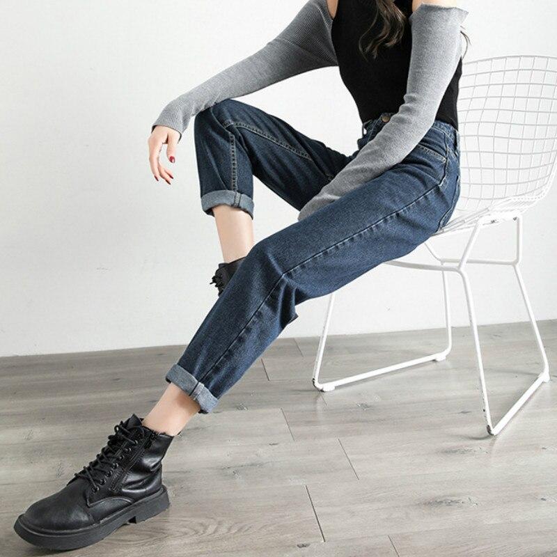 harem pants  Jeans Woman High Waist Denim Pants Korean Streetwear Loose Casual Trousers clothes Soft Jeans for Women