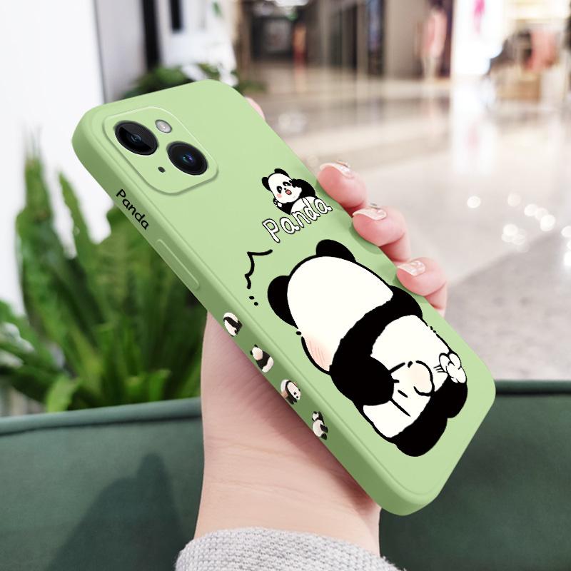Tickle Panda Phone Case For iPhone 16 16e 15 14 13 12 11 XR XS SE2 SE2020 8 7 6 6S Plus Pro Max Mini Silicone Cover