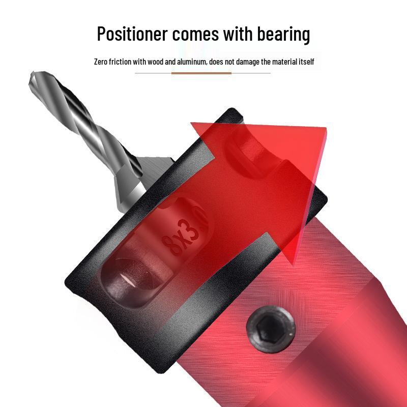 Aluminum Alloy 2-in-1 Countersink & Step Drill Bit Set for Woodworking