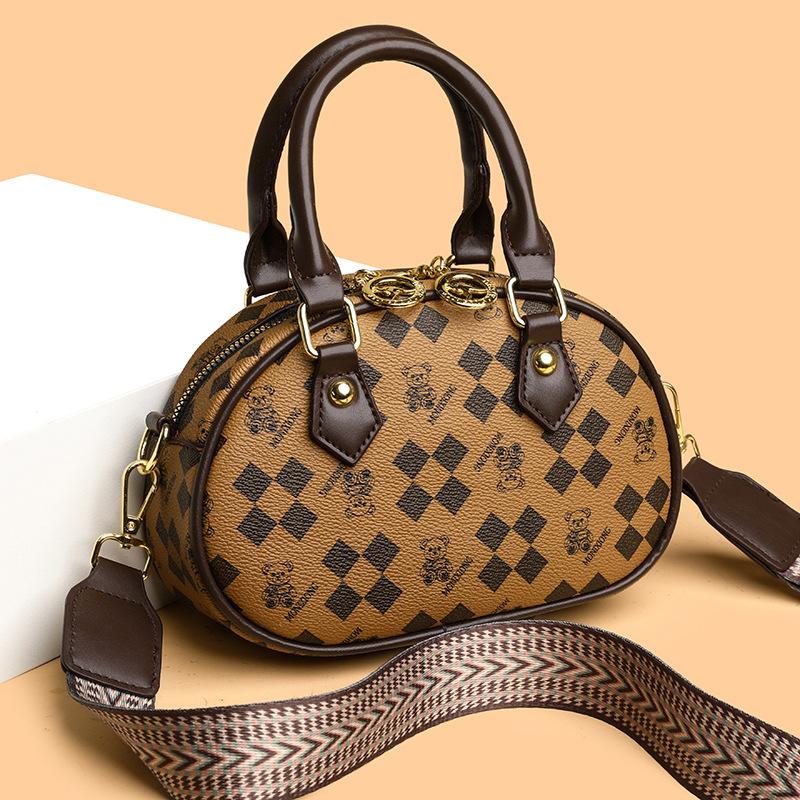 Интернет Знаменитость Сумка Женская Новая Печатные Буквы Широкий Плечевой Ремень Ретро — фото 5