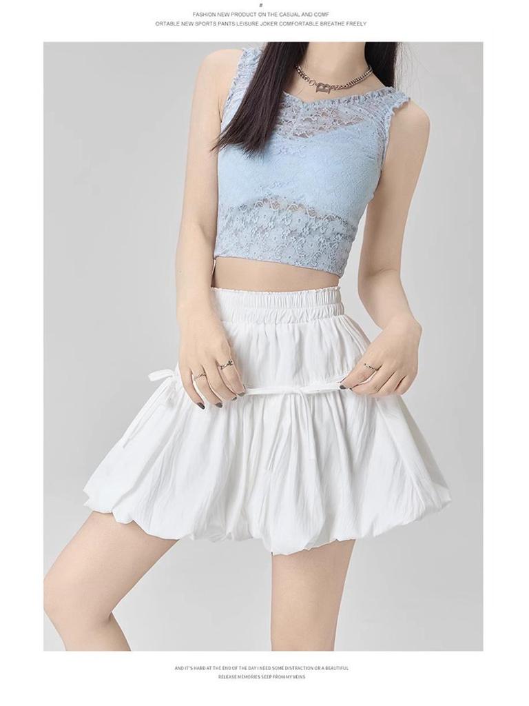 Women's High Waist A-line Puffy Umbrella Skirt - Summer 2026 Collection