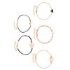 5pcs/set Bracelet Alloy Vintage Bangle Woman Party Hand Chain Woman Decoration Jewelry Accessory
