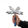 Adjustable Ratchet Wrench 10 Inch 180 Degree Folding Spanner Multifunction 5 In 1 Torque Wrench Tool