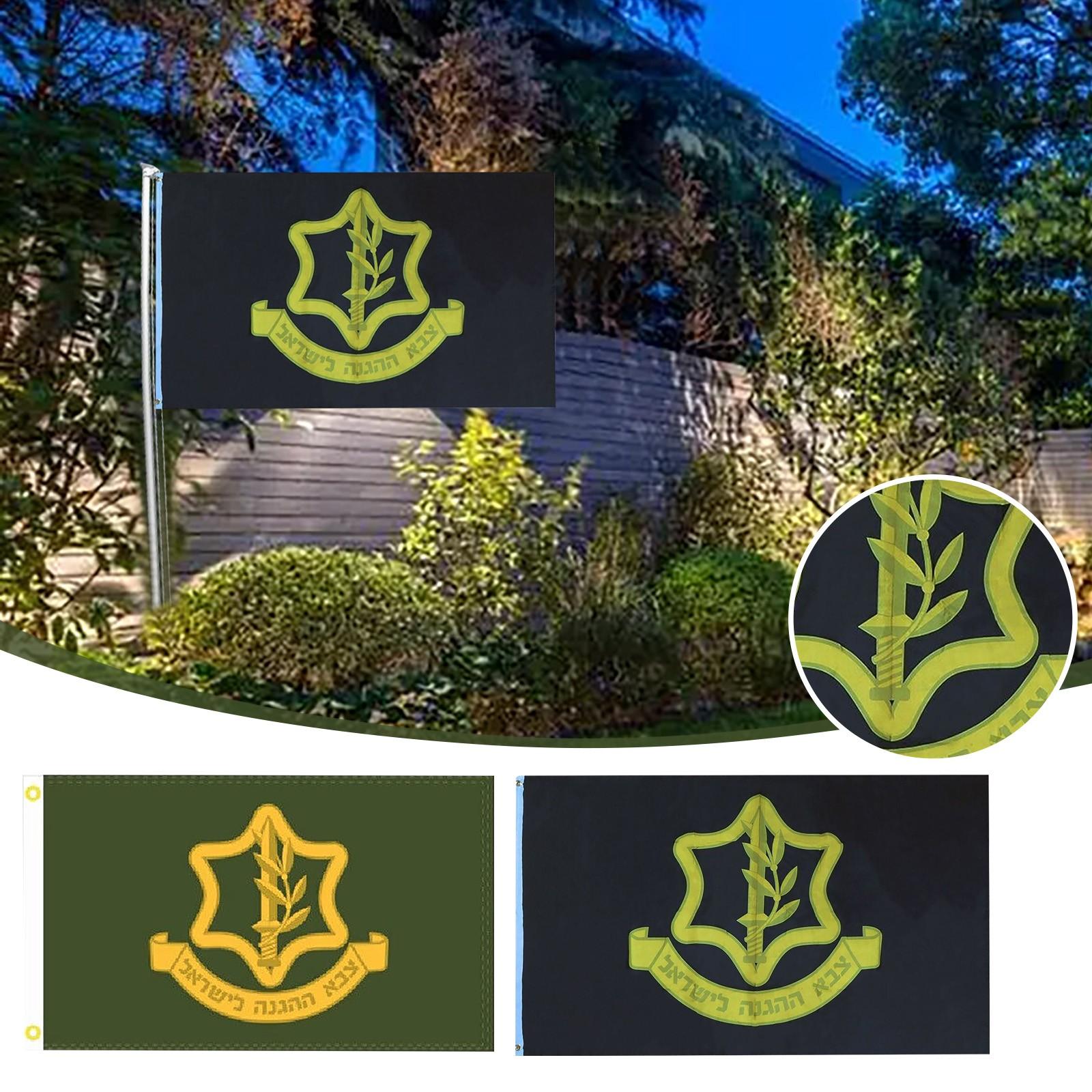 

3x5 футов флаг Армии Израиля премиум-класса 100D из тканого полинейлонового флага