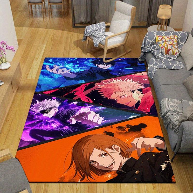 1pc Jujutsu Kaisen Pattern Area Rug, Anti slip Non Shedding Stain Resistant Carpet