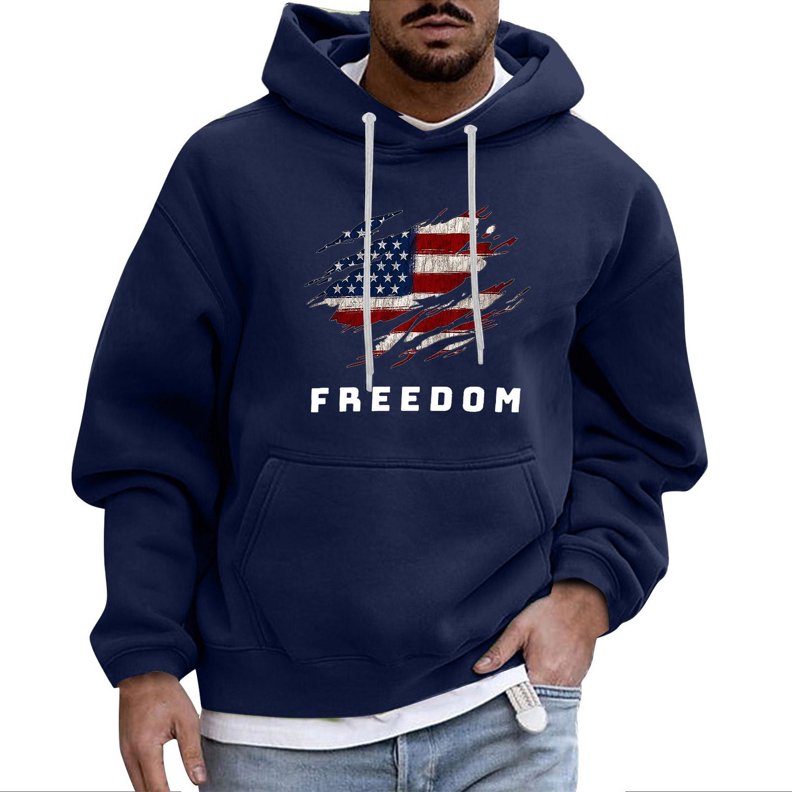 

Hooded Sports Tracksuit Unisex Running Outfits Long Sleeve Pullover Hoodies Sweatshirt XXL синий