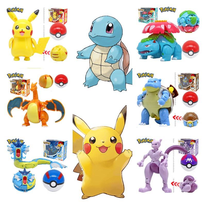 Authentic Zhuangchen Pikachu Super Dream Pokemon Elf Ball Children's Toy Set