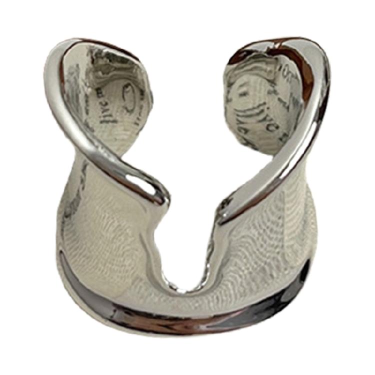 

Elegant Irregular Metal Ring Finger Rings Party Wear Ring Stylish Opening Ring Suitable for Parties and Everyday Wear