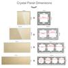 BSEED 1/2/3Gang Touch Switches 1/2/3Way Function Base Sensor Glass Panel EU Wall Sockets USB Type-c Plug DIY Free Combination