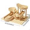 DIY Wooden Track Marble Toy Building Kits Jigsaws Toys Educational Blocks for Hobby