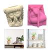 Nonstick Cutet Prayer Girl Pen Holder Mold Flower Pot Silicone Mold DIY Crafts Ornament Tool DIY Succulent Planter Mold