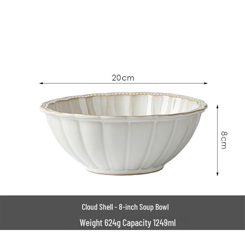 

ZISIZ Ceramic Salad Bowl
