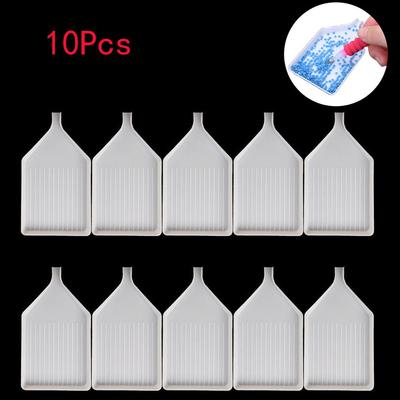 10pcs Needle Square Nozzle Point Drill Diamond Painting Plastic Tray Plate