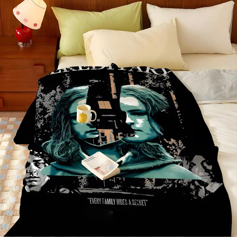 Movie H-Hereditary Throw Flannel Throw Blanket, Lightweight Cozy, Durable Washable cute Cool