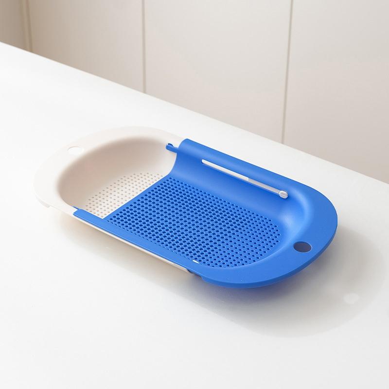 

Food Grade Dopamine Telescopic Vegetable Washing Basin Drain Basket Multifunctional Home Kitchen Vegetable Dehydration