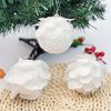 1PC Hanging Ornament DIY Christmas Ball Party Supplies Xmas Tree Decorations 2026 New Year White Petal Christmas Ornament Foam