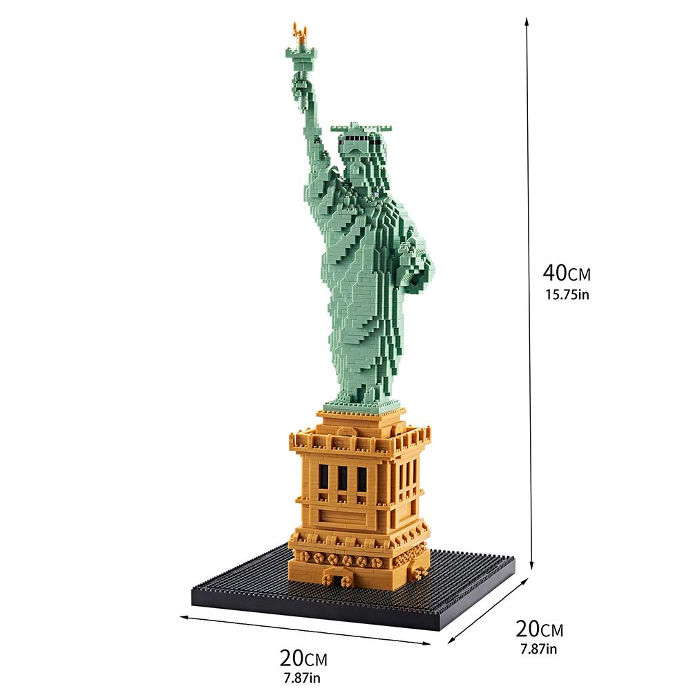 

Большой всемирно известный архитектурный набор строительных блоков Статуя Свободы Модель Высокая Взрослая Собранные игрушки Детский подарок
