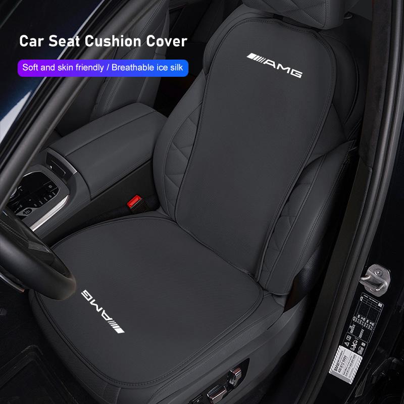 Breathable Ice Silk Car Seat Cushion Cover Soft Pad Tire Valve Cap For Mercedes Benz AMG GLE GLS CLA CLE GLC CLS GLA W223 W213