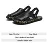 Men's Cross-Strap Breathable Closed-Toe Summer Sandals for Outdoor and Beach