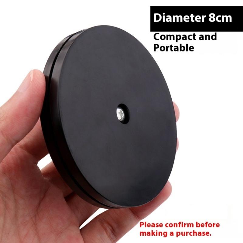 Two Sided Mini Display Stand Turntable With Smooth 360 Rotation 8cm ABS Base For Action Figures Pottery