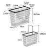 Yamazaki Laundry Wire Basket Slim L Black Tower Laundry Basket Laundry Hamper 10004 W23×D53×H36.7cm