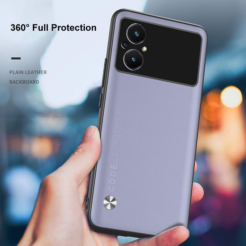 Luxury PU Leather Case For Xiaomi Poco M5 S M5S Back Cover Matte Silicone Protection Phone Case For Poco M3 M4 Pro 4G 5G Coque