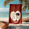 Ultrazachte Strandhanddoek met Charlie en Lola Thema, Ideaal voor Zwembad - Kamperen, Duiken - Perfect Reis Essentieel, Levendige Strandhanddoek.