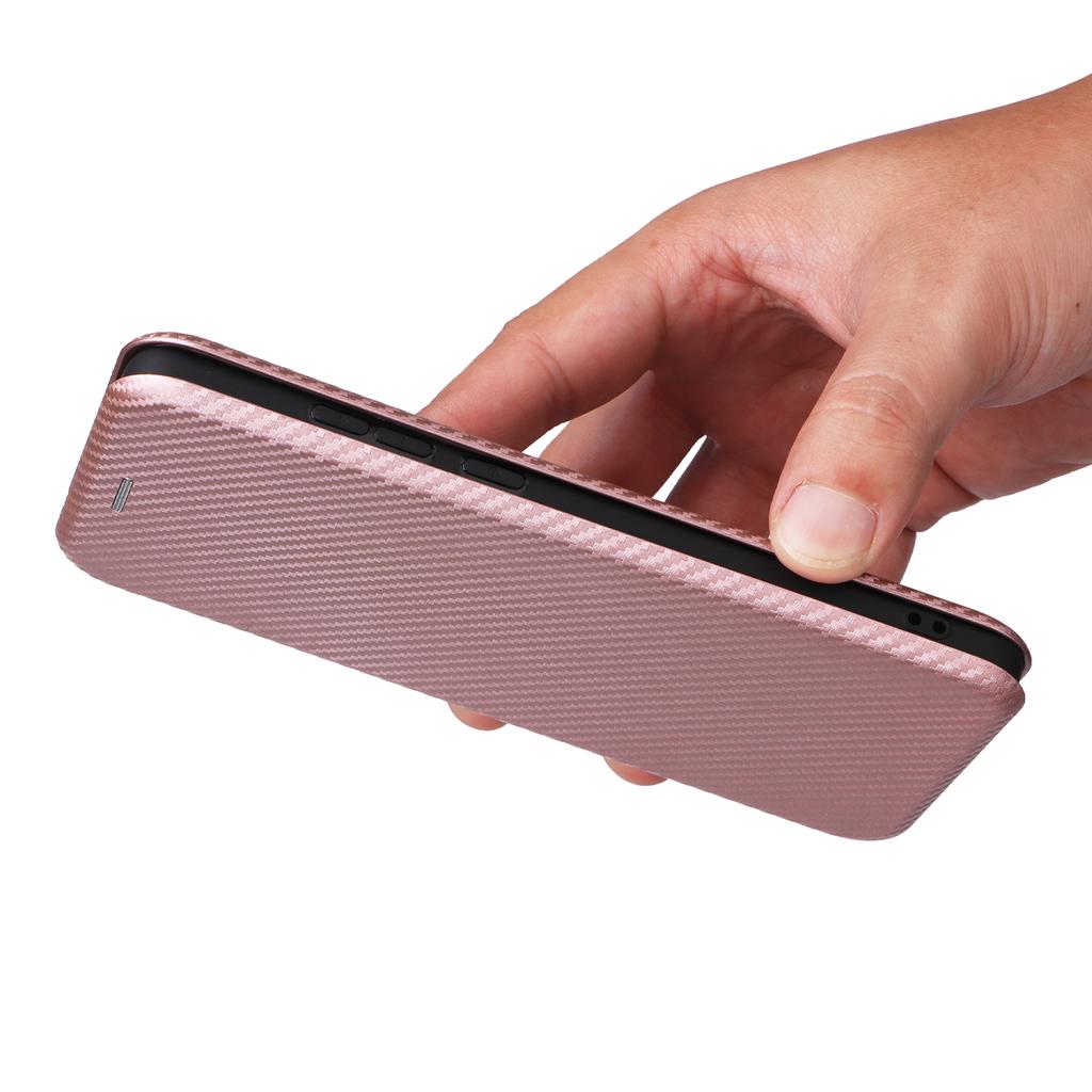 For Motorola Moto G85 5G Case Card Holder Leather Carbon Fiber Texture Phone Cover
