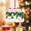 Personalized Christmas Ornaments 2025 Custom Family of 2/3/4/5/6 Snowman Ornaments for Xmas Tree Decor
