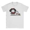 Vintage Mafalda With Swimsuit Tshirts For Unisex Unisex O Neck Pure Cotton T Shirt Mafalda Cartoon  Tee Shirt 4xl 5xl Tops