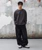 AGOD Vintage Elastic Waist Balloon Denim Pants [Black]