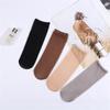 Casual Breathable Short Stocking Dots Ultra-Thin Crystal Silk Solid Color Snag-proof Silk Sock for Women Summer Daily