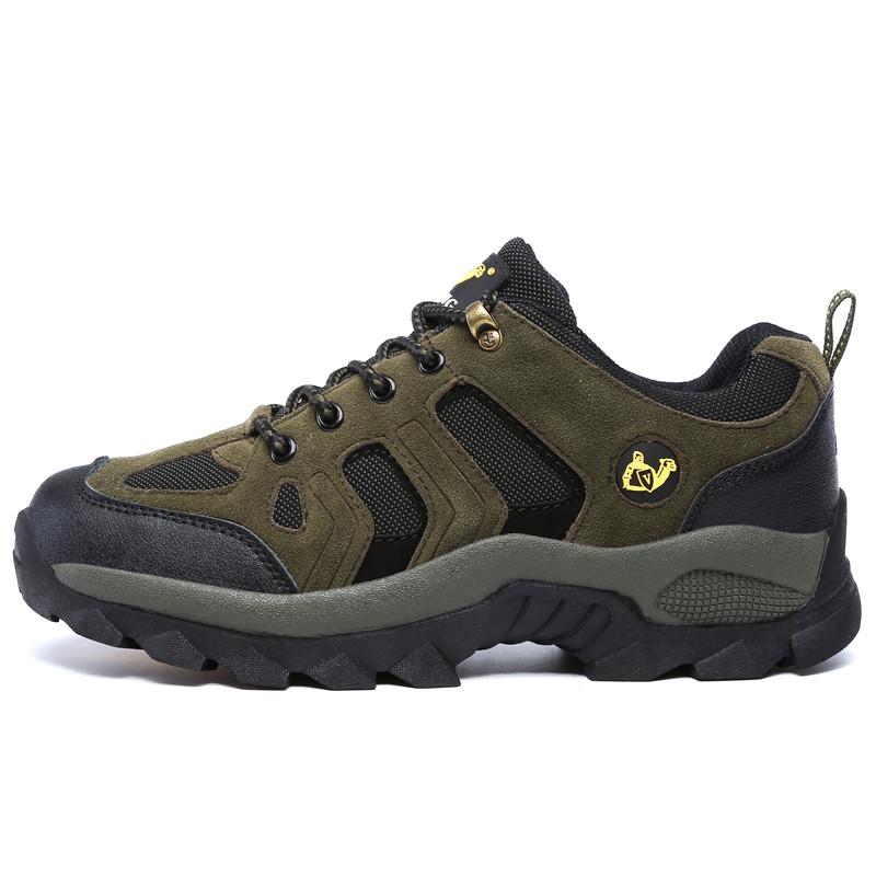 Men Hiking Shoes Men Outdoor Lace-up Breathable Anti-slip Combat Men Boots  Wear-resistant Casual Men Shoes Women