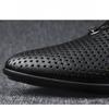Men's Leather Slippers Hollow Sandals Casual Shoes